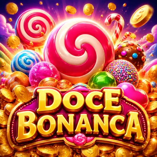 Slot Sweet Bonanza com símbolos de balas e frutas coloridas