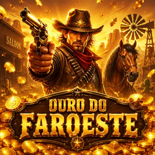 Slot Wild West Gold com xerife e revólveres no faroeste