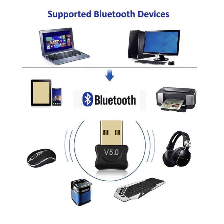 Adaptador E Receptor Usb Bluetooth 5 0 Plug And Play Pc Note 1